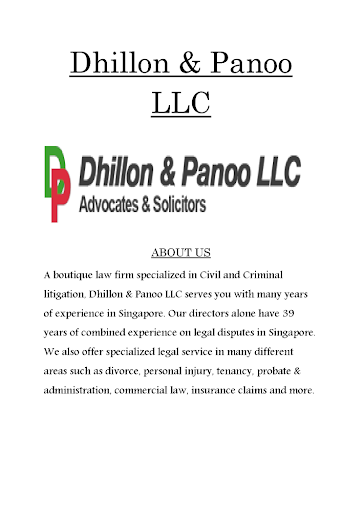 Dhillon & Panoo | Lawyers in Singapore